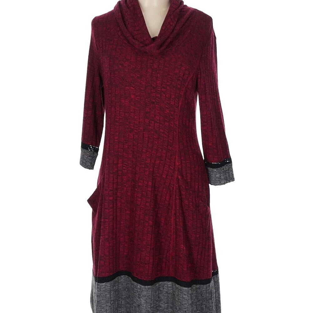 Signature by Robbie Bee cowl-neck sweater dress, Size 3X